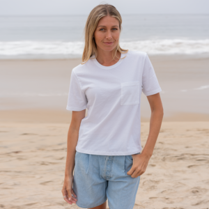 Womens Elbow Sleeve Crew Neck