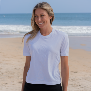 Womens Deep V-neck T-shirt