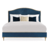 Blue Modern Platform Bed | Caracole Fontainebleau