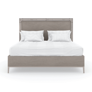 Herringbone Pattern California King Bed | Caracole Serenity