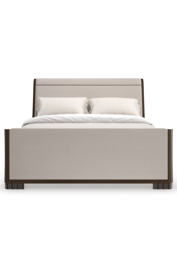 Dark Brown Modern Bed | Caracole Slow Wave