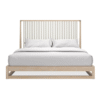 Slatted Oak King Bed | Caracole Pinstripe
