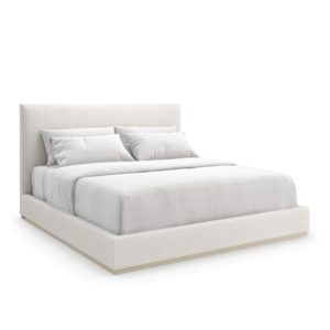 White Minimalist Queen Bed | Caracole The Boutique