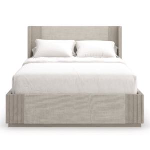Taupe Linen Bed | Caracole Azure