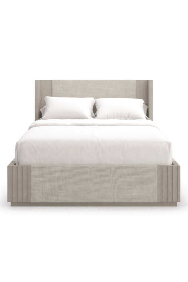 Taupe Linen Bed | Caracole Azure