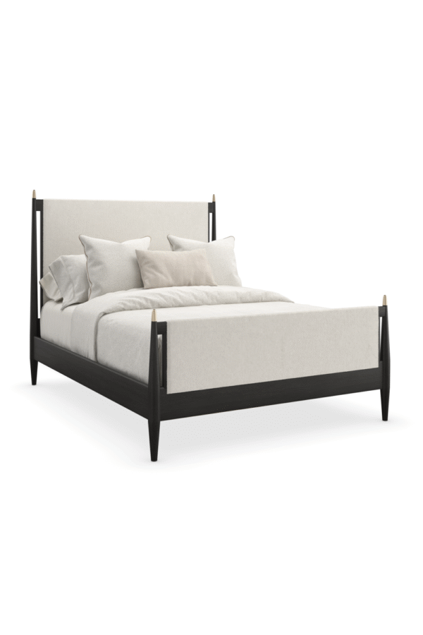 Ivory Bouclé Bed | Caracole Rhythm