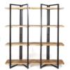 Natural Wood 4-Shelf Bookcase | Eleonora Eddy High