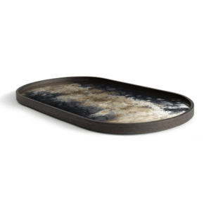 Oblong Glass Tray | Ethnicraft Black Organic