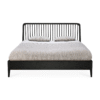 Black Solid Oak Bed | Ethnicraft Spindle