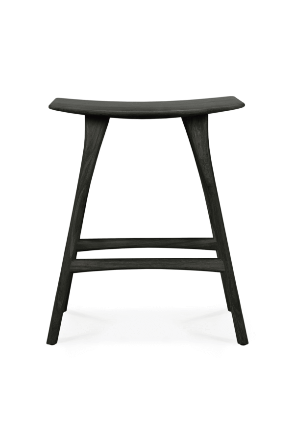 Classic Black Oak Counter Stool | Ethnicraft Osso
