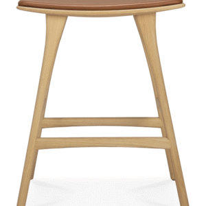 Modern Upholstered Oak Counter Stool | Ethnicraft Osso