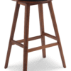 Black Leather Counter Stool (Set of 2) | Greenington Corona