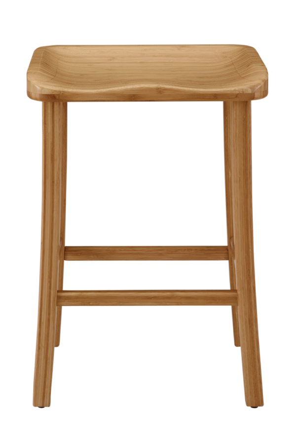 Solid Bamboo Counter Stools (2) | Greenington Tulip