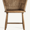 Fir Wood Curved Accent Chair | Vical Home Quenza