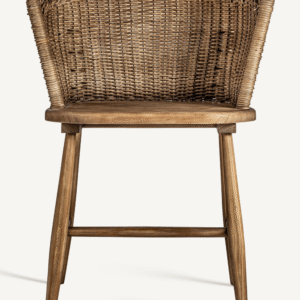 Fir Wood Curved Accent Chair | Vical Home Quenza