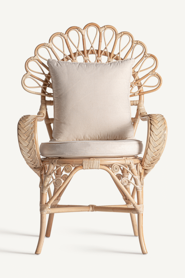 Natural Rattan Statement Armchair | Vical Home Nulvi
