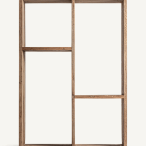 Natural Teak Minimalist Bookshelf | Vical Home Lux