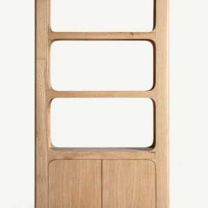 Oak Nordic Style Bookcase | Vical Home Saulge
