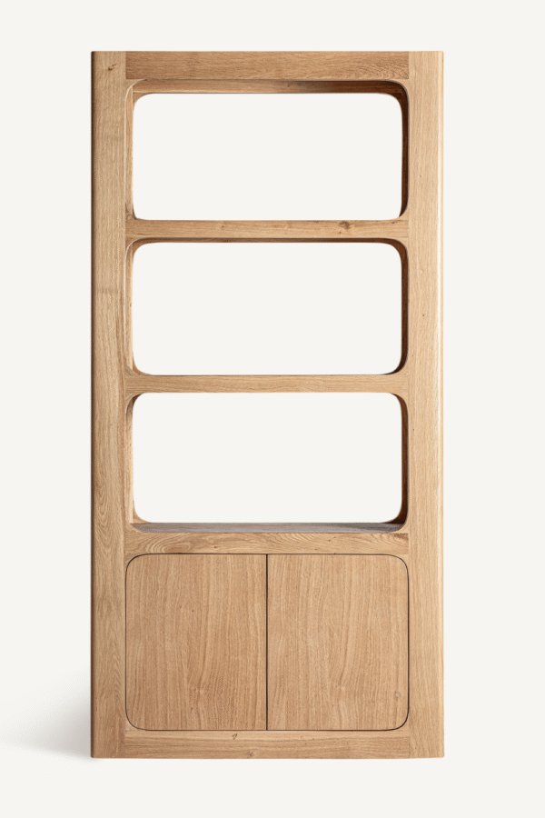 Oak Nordic Style Bookcase | Vical Home Saulge
