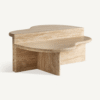 Travertine Organic Coffee Table Set (2) | Vical Home Thiennes