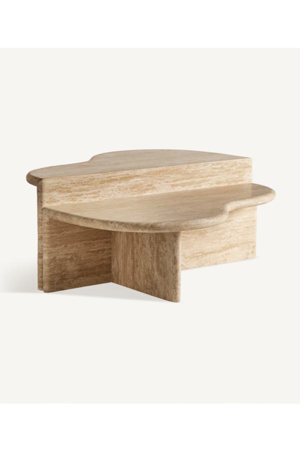 Travertine Organic Coffee Table Set (2) | Vical Home Thiennes
