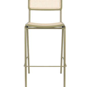 Wood Framed Rattan Bar Stools (2) | Zuiver Jort